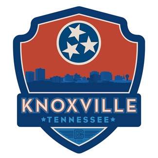 State Flag Knox Skyline Emblem Sticker