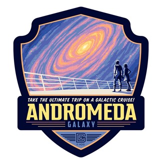 Andromeda Galaxy Tour Emblem Sticker