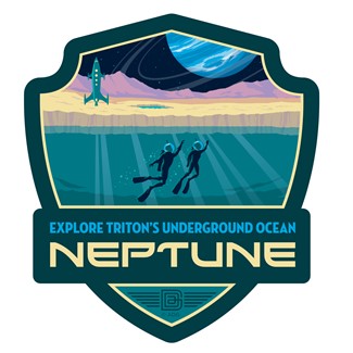 Neptune Scuba Diving on Triton Emblem Sticker
