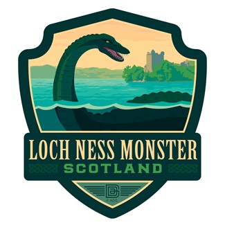 Mythical Creatures Loch Ness Monster Emblem Sticker