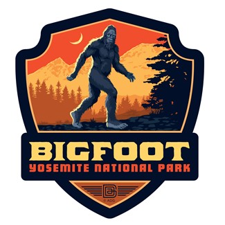 Yosemite NP Bigfoot Emblem Sticker