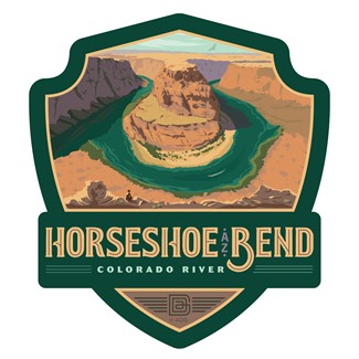 Horseshoe Bend AZ Emblem Sticker