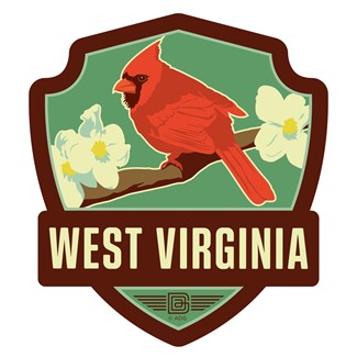 West Virginia Cardinal Emblem Sticker