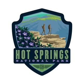 Hot Springs NP Hikers Emblem Sticker