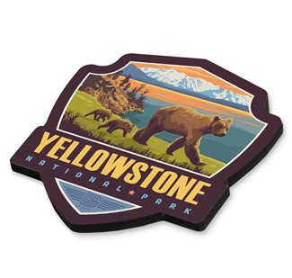 Yellowstone NP Yellowstone Lake Emblem WM 1/8