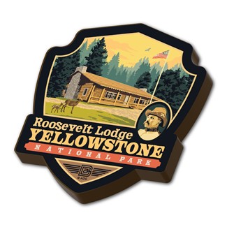 Yellowstone NP Roosevelt Lodge Emblem WM