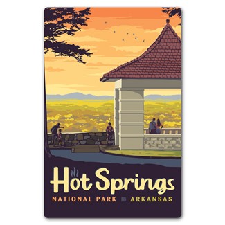 Hot Springs NP Outlook Magnetic Postcard