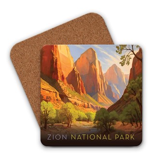 Zion NP Pronghorn Antelopes Coaster