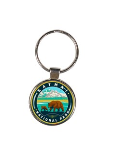 Katmai NP Circle Dome Key Ring