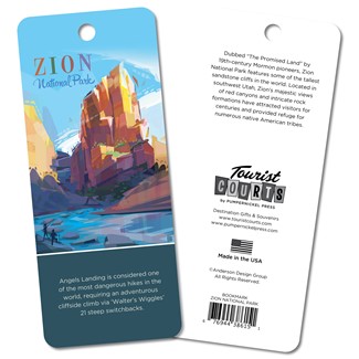 Zion NP Angels Landing Modern Design Bookmark