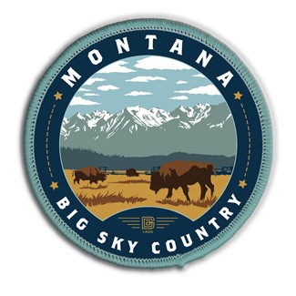 Montana Big Sky Woven Patch