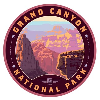 Grand Canyon NP 100th Anniversary Landscape Circle Sticker