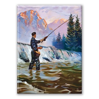 Classic Sportsman Fly Fishing Magnet