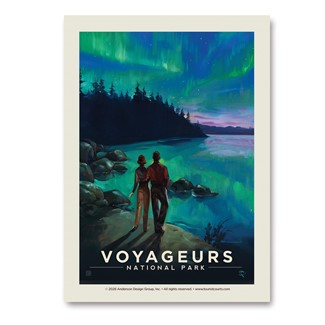 Voyageurs NP Northern Lights Vertical Sticker