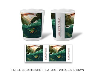 New River Gorge NP & Preserve Fish-Eye View Ceramic Shot