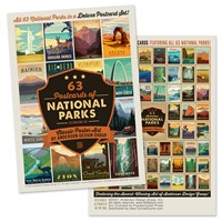 National Parks 63 Postcard Set