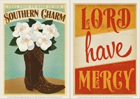 Lord Have Mercy & So Charm Boot Vinyl Magnet Set