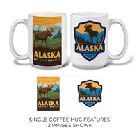 Alaska Moose & Patch Mug