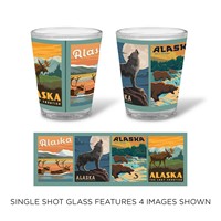 Alaska Scenes Shot Glass