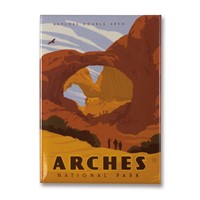 Arches Double Arch Metal Magnet