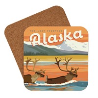 AK Swimming Caribou Coaster