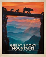 Great Smoky Bear Crossing 8"x10" Print