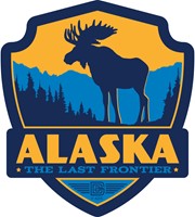 Alaska Moose Emblem Sticker