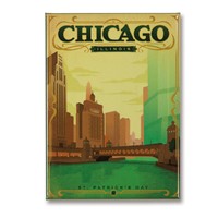 Chicago St. Patty's Day Metal Magnet