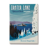 Crater Lake NP Winter Magnet