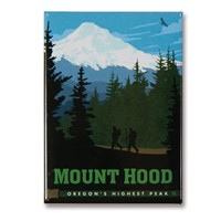 Mount Hood Metal Magnet