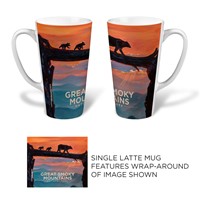 Great Smoky Bear Crossing Latte Mug