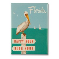FL Rush Hour / Happy Hour Metal Magnet