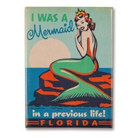 FL Mermaid Queen Metal Magnet
