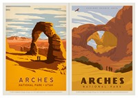 Arches & Arches Double Arch Vinyl Magnet Set