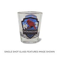 Shenandoah Cardinal Emblem Shot Glass