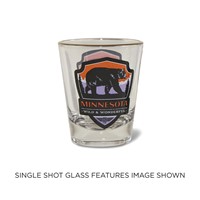 MN Bear Emblem Shot Glass