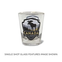 Canada Moose Emblem Shot Glass
