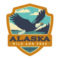 Alaska Eagle Emblem Sticker