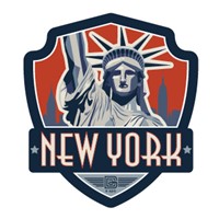 NYC Statue of Liberty Emblem Sticker