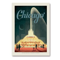 Chicago Buckingham Fountain Vertical Sticker
