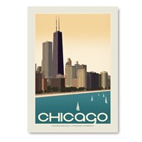 Chicago Skyline Vertical Sticker