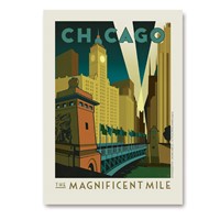 Chicago Magnificent Mile Vertical Sticker