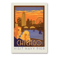 Chicago Navy Pier Vertical Sticker