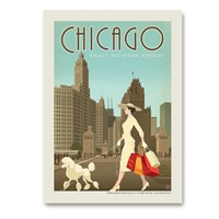 Chicago Michigan Avenue Vertical Sticker