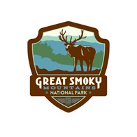 Great Smoky Elk Emblem Sticker