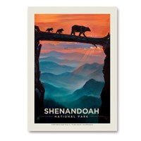 Shenandoah Bear Crossing Vertical Sticker