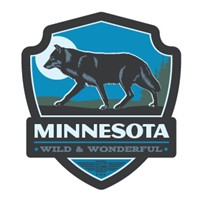 MN Wolf Emblem Sticker