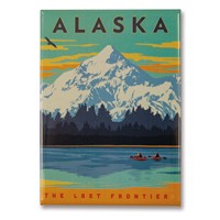 AK Wrangell Kayaks Metal Magnet