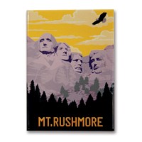 Mt. Rushmore Metal Magnet
