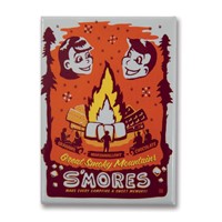 Great Smoky Smores Metal Magnet